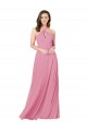 Affordable Chiffon Prom Dress with Keyhole Front Canada