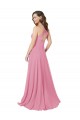 Affordable Chiffon Prom Dress with Keyhole Front Canada