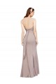 Affordable Fit and Flare Long Chiffon Prom Dress with Sash and Open Back Canada