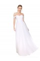 Affordable Off the Shoulder Long Full Length Chiffon Prom Dress Canada