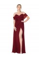 Affordable Cold Shoulder Long Mermaid Chiffon Prom Dress with Straps Canada