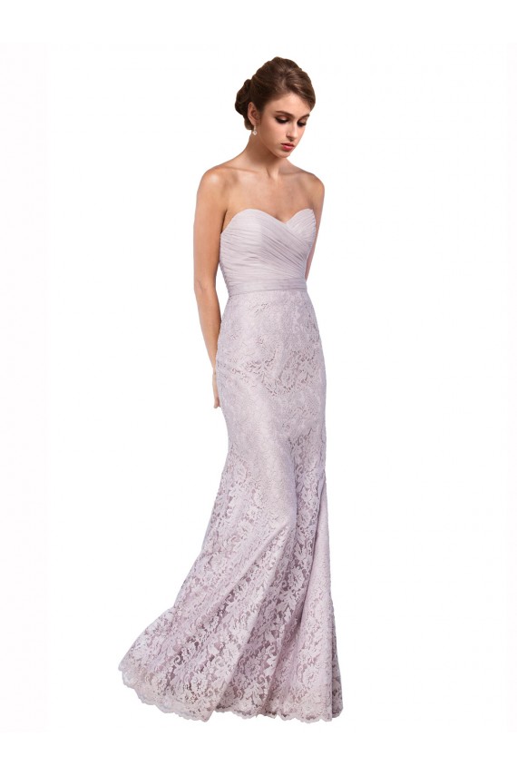 Affordable Floor Length Fitted Sweetheart Lace Prom Dress Canada