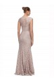 Affordable Sweetheart Neckline Cap Sleeves Lace Prom Dress with Twist Canada