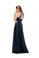 Affordable Long Satin Prom Dress with Halter Neckline Canada