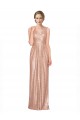Affordable Draped V-Neck Striking Sheath Floor Length Sequin Prom Dress Canada