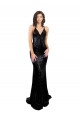 Affordable Sleek Fishtail Shaped Open Back Sequin Prom Dress Canada