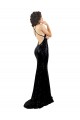 Affordable Sleek Fishtail Shaped Open Back Sequin Prom Dress Canada