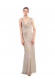 Affordable Faux Surplice V-Neck Slim Sparkling Sequin Prom Dress Canada