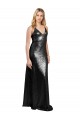 Affordable Full Length A-Line Sequin Prom Dress with Spaghetti Straps V-Neckline Canada