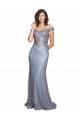 Affordable Off the Shoulder Sweetheart Neckline Sequin Prom Dress with Thigh High Slit Canada