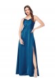 Affordable Cowl Neck Salky Satin Prom Dress Canada