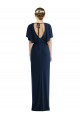Affordable Open Back Short Sleeves Draped Tulip Skirt Maxi Spandex Prom Dress Canada