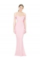 Affordable Full Length Off the Shoulder Prom Dress with Twist Front Canada
