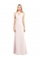 Affordable V-Neck Keyhole Back Crepe Trumpet Prom Dress Canada