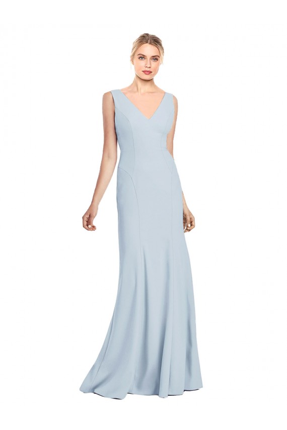 Affordable Sleeveless Seamed Bodice Trumpet Prom Dress Canada