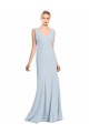 Affordable Sleeveless Seamed Bodice Trumpet Prom Dress Canada