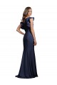 Affordable Sleeveless Crepe Prom Dress with Cascading Ruffle and Keyhole Back Canada