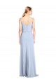 Affordable Feminine Cowl Neck Slim Floor Length Stretch Crepe Prom Dress Canada
