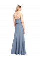 Affordable High Neck Sheath Sleeveless Stretch Crepe Prom Dress Canada