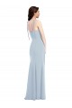 Affordable Bustier Style Crepe Prom Dress with Bow Straps Canada