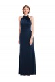 Affordable High Neck Open Back Long Maxi Prom Dress Canada