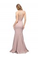 Affordable Long Sweetheart Crepe Prom Dress with High Neck Illusion Tulle Details Canada