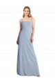 Affordable Straight Neckline Crepe Slip Prom Dress with Strappy Back Canada