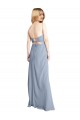Affordable Straight Neckline Crepe Slip Prom Dress with Strappy Back Canada