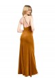 Affordable Halter Neckline Long Full Length Velvet Prom Dress with Strappy Back Canada