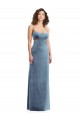 Affordable Spaghetti Strap Long Full Length Velvet Maxi Prom Dress Canada