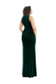 Affordable Square Neck Long Velvet Maxi Prom Dress Canada
